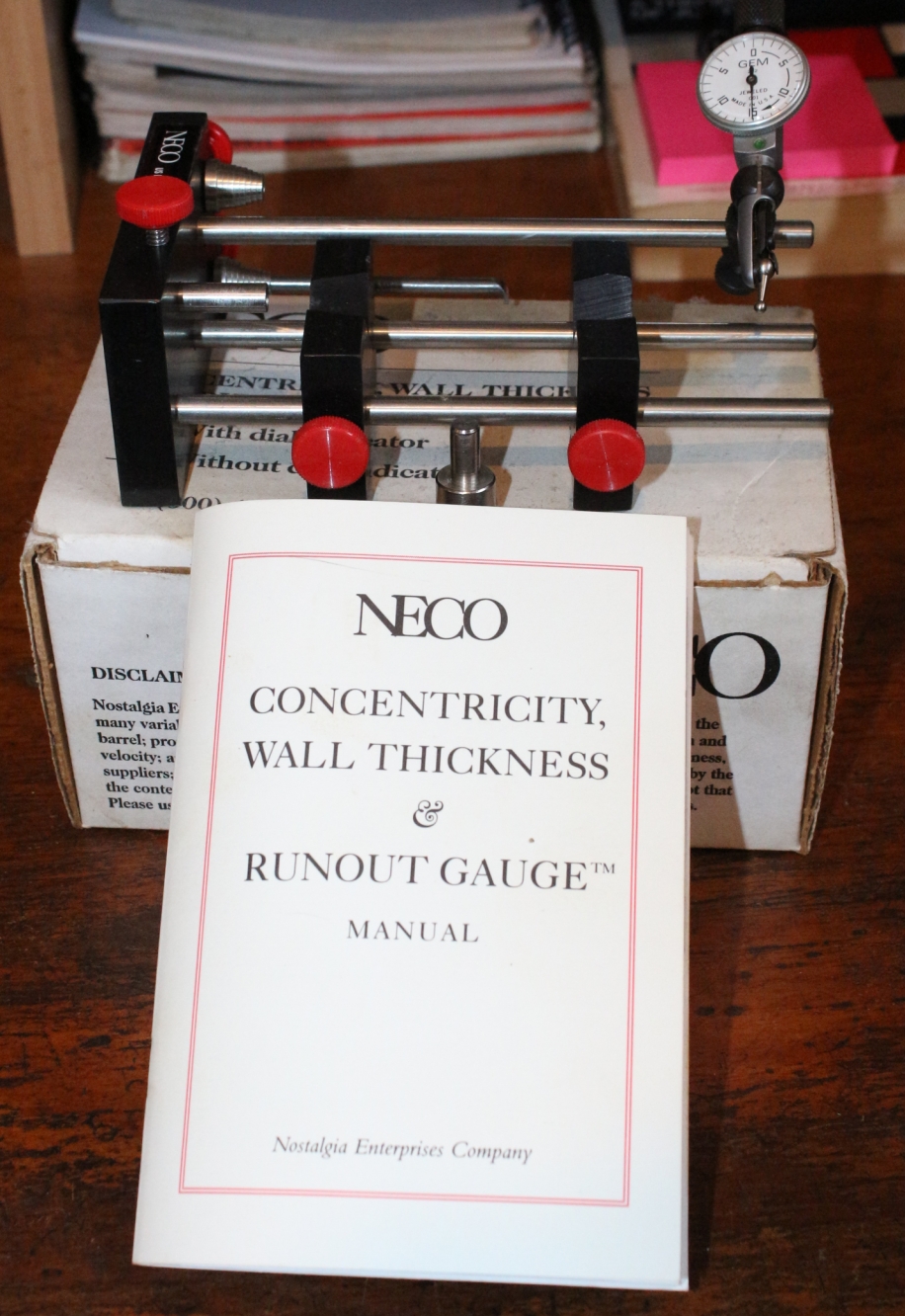 Neco Concentricity, Wall Thickness & Run-out Gauge. S/H-image